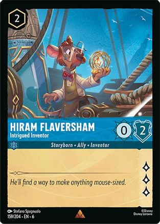 Hiram Flaversham - Intrigued Inventor (159/204) - Azurite Sea Cold Foil