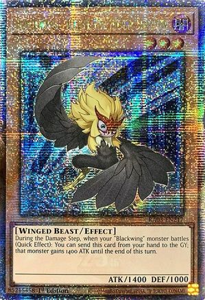 Blackwing - Kalut the Moon Shadow (Quarter Century Secret Rare) (RA03-EN217) - Quarter Century Bonanza 1st Edition