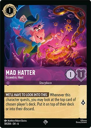 Mad Hatter - Eccentric Host (59/204) - Azurite Sea