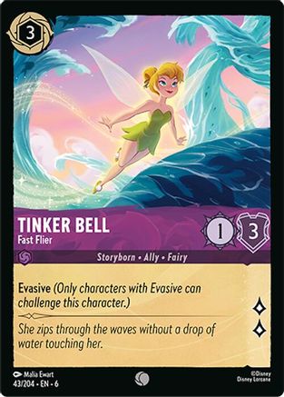 Tinker Bell - Fast Flier (43/204) - Azurite Sea Cold Foil