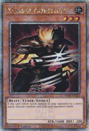 X-Saber Airbellum (Quarter Century Secret Rare) (RA03-EN221) - Quarter Century Bonanza 1st Edition