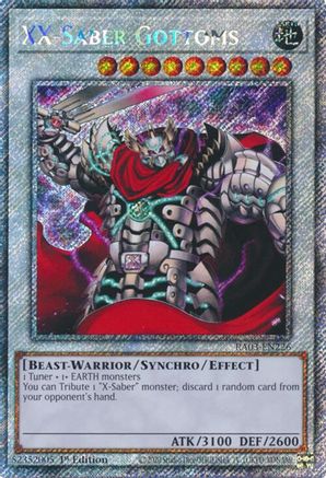 XX-Saber Gottoms (Platinum Secret Rare) (RA03-EN226) - Quarter Century Bonanza 1st Edition