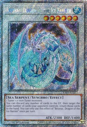 Brionac, Dragon of the Ice Barrier (Platinum Secret Rare) (RA03-EN227) - Quarter Century Bonanza 1st Edition