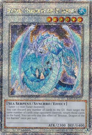 Brionac, Dragon of the Ice Barrier (Quarter Century Secret Rare) (RA03-EN227) - Quarter Century Bonanza 1st Edition