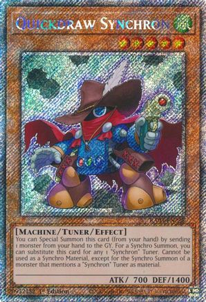 Quickdraw Synchron (Platinum Secret Rare) (RA03-EN228) - Quarter Century Bonanza 1st Edition