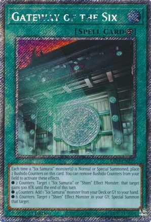 Gateway of the Six (Platinum Secret Rare) (RA03-EN229) - Quarter Century Bonanza 1st Edition