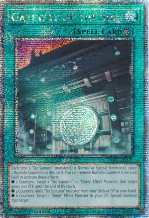 Gateway of the Six (Quarter Century Secret Rare) (RA03-EN229) - Quarter Century Bonanza 1st Edition