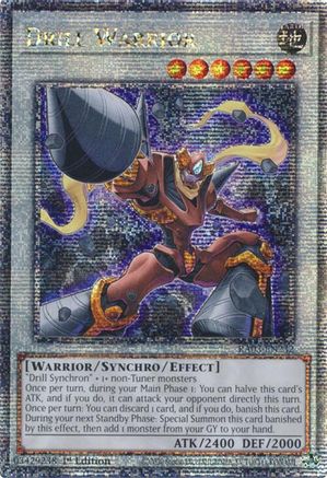 Drill Warrior (Quarter Century Secret Rare) (RA03-EN232) - Quarter Century Bonanza 1st Edition