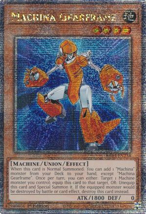 Machina Gearframe (Quarter Century Secret Rare) (RA03-EN234) - Quarter Century Bonanza 1st Edition