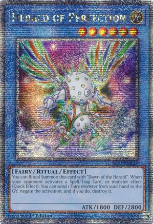 Herald of Perfection (Quarter Century Secret Rare) (RA03-EN237) - Quarter Century Bonanza 1st Edition