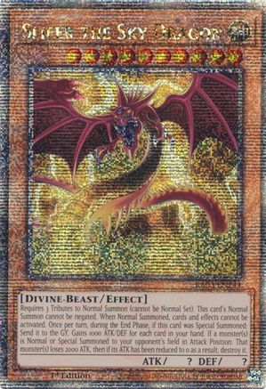 Slifer the Sky Dragon (Quarter Century Secret Rare) (RA03-EN244) - Quarter Century Bonanza 1st Edition