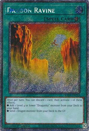 Dragon Ravine (Platinum Secret Rare) (RA03-EN248) - Quarter Century Bonanza 1st Edition