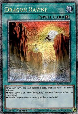 Dragon Ravine (Quarter Century Secret Rare) (RA03-EN248) - Quarter Century Bonanza 1st Edition