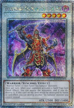 Legendary Six Samurai - Shi En (Quarter Century Secret Rare) (RA03-EN250) - Quarter Century Bonanza 1st Edition