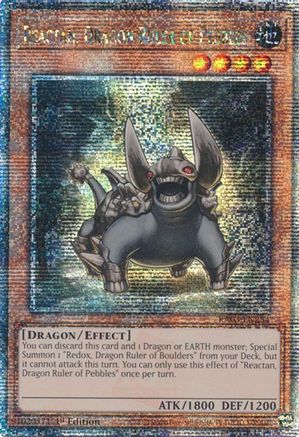 Reactan, Dragon Ruler of Pebbles (Quarter Century Secret Rare) (RA03-EN254) - Quarter Century Bonanza 1st Edition