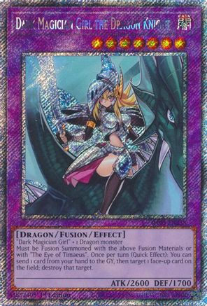 Dark Magician Girl the Dragon Knight (Platinum Secret Rare) (RA03-EN258) - Quarter Century Bonanza 1st Edition