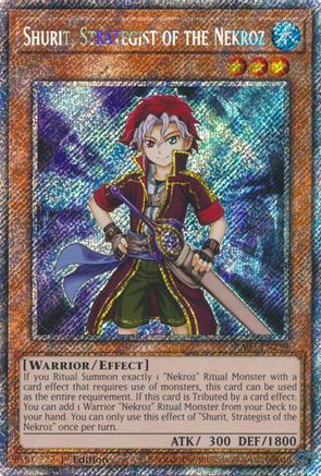 Shurit, Strategist of the Nekroz (Platinum Secret Rare) (RA03-EN259) - Quarter Century Bonanza 1st Edition