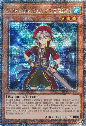 Shurit, Strategist of the Nekroz (Quarter Century Secret Rare) (RA03-EN259) - Quarter Century Bonanza 1st Edition