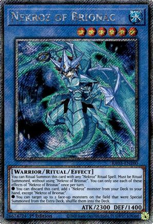 Nekroz of Brionac (Platinum Secret Rare) (RA03-EN260) - Quarter Century Bonanza 1st Edition