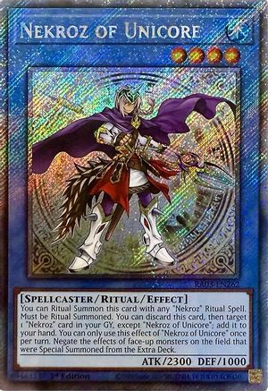 Nekroz of Unicore (Platinum Secret Rare) (RA03-EN262) - Quarter Century Bonanza 1st Edition