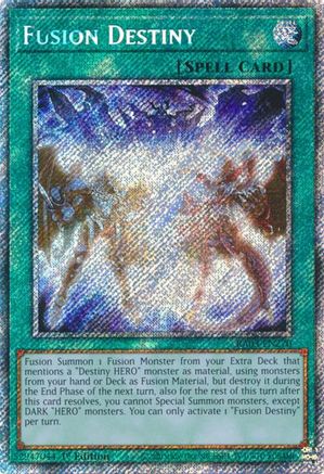 Fusion Destiny (Platinum Secret Rare) (RA03-EN270) - Quarter Century Bonanza 1st Edition