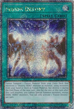 Fusion Destiny (Quarter Century Secret Rare) (RA03-EN270) - Quarter Century Bonanza 1st Edition