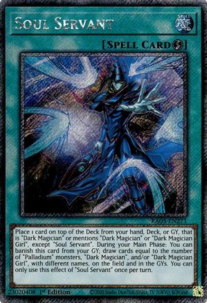 Soul Servant (Platinum Secret Rare) (RA03-EN271) - Quarter Century Bonanza 1st Edition