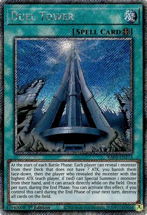 Duel Tower (Platinum Secret Rare) (RA03-EN273) - Quarter Century Bonanza 1st Edition