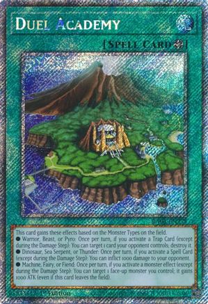 Duel Academy (card) (Platinum Secret Rare) (RA03-EN275) - Quarter Century Bonanza 1st Edition