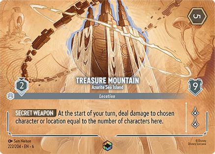 Treasure Mountain - Azurite Sea Island (Enchanted) (222/204) - Azurite Sea Holofoil