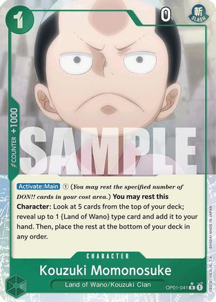 Kouzuki Momonosuke (Extended Art) (OP01-041) - Premium Booster Foil