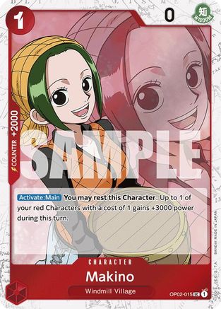 Makino (Jolly Roger Foil) (OP02-015) - Premium Booster Foil