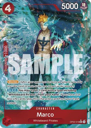 Marco (Full Art) (OP02-018) - Premium Booster Foil