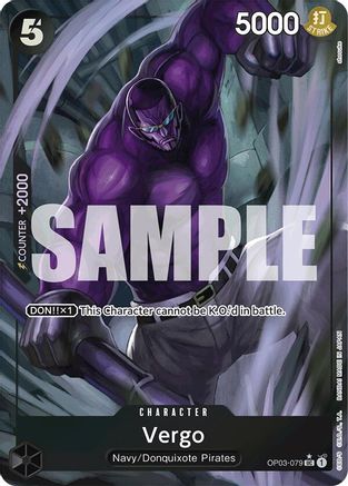 Vergo (Full Art) (OP03-079) - Premium Booster Foil