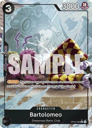 Bartolomeo (OP04-089) (Full Art) (OP04-089) - Premium Booster Foil