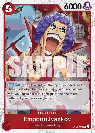 Emporio.Ivankov (Jolly Roger Foil) (OP06-003) - Premium Booster Foil