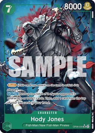 Hody Jones (Alternate Art) (OP06-035) - Premium Booster Foil