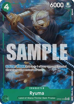 Ryuma (Full Art) (OP06-036) - Premium Booster Foil