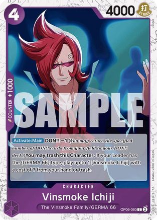 Vinsmoke Ichiji (OP06-060) (Jolly Roger Foil) (OP06-060) - Premium Booster Foil