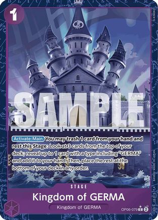 Kingdom of GERMA (Alternate Art) (OP06-079) - Premium Booster Foil