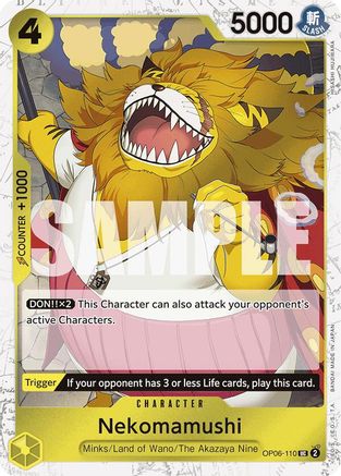 Nekomamushi (Jolly Roger Foil) (OP06-110) - Premium Booster Foil