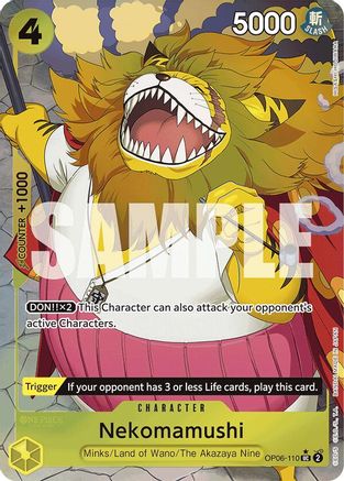 Nekomamushi (Full Art) (OP06-110) - Premium Booster Foil