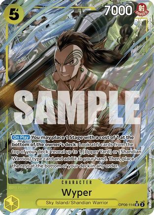 Wyper (Full Art) (OP06-114) - Premium Booster Foil