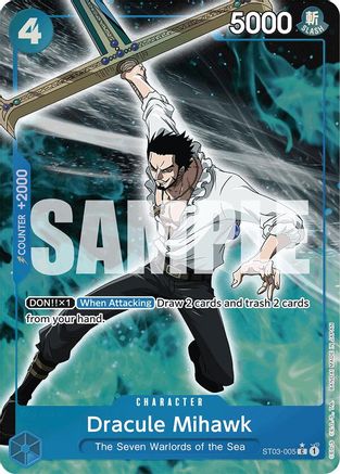 Dracule Mihawk (ST03-005) (Full Art) (ST03-005) - Premium Booster Foil