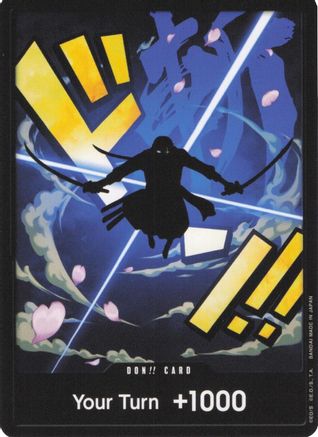 DON!! Card (Zoro) - Premium Booster