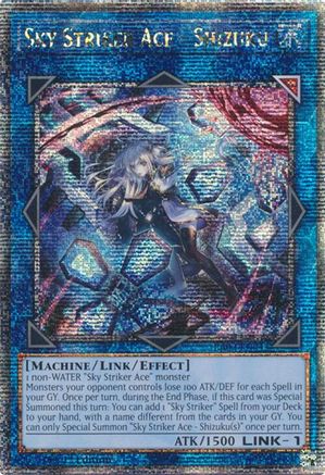 Sky Striker Ace - Shizuku (Alternate Art) (Quarter Century Secret Rare) (RA03-EN043) - Quarter Century Bonanza 1st Edition