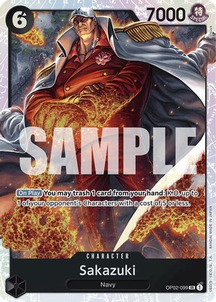 Sakazuki (Reprint) (OP02-099) - Premium Booster -The Best- Foil