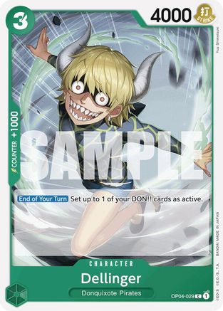 Dellinger (Reprint) (OP04-029) - Premium Booster -The Best-