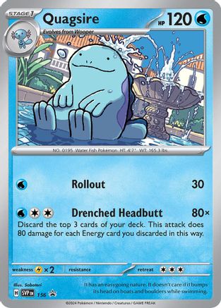 Quagsire - 156 156 - SV Scarlet & Violet Promo Cards Holofoil