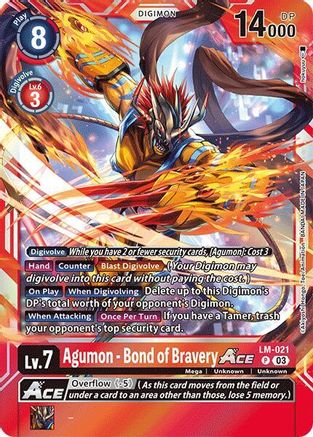 Agumon - Bond of Bravery ACE (LM-021) - Special Limited Set Foil